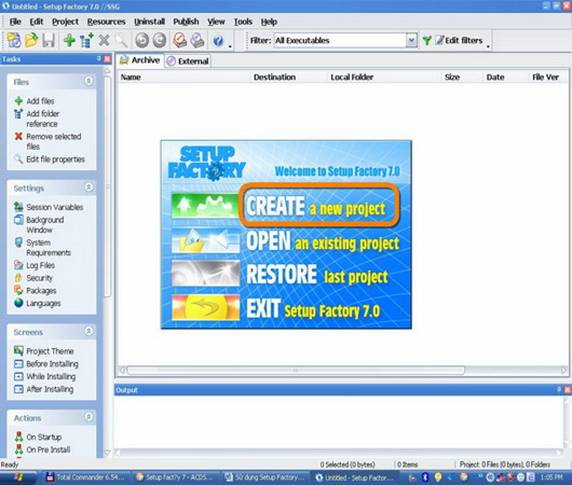 Sử dụng Setup Factory 7 tạo ra bộ cài đặt Setup cho riêng mình